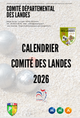 Calendrier des landes 2026